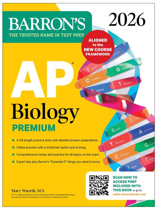 Title details for AP Biology Premium, 2026 by Mary Wuerth - Wait list